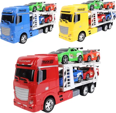 Set de joacă MGM - Transportator auto cu împingere, 44 cm, sortiment