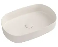 Lavoar pe blat, 55x36 cm, fara preaplin, ivory SAPHO Infinity