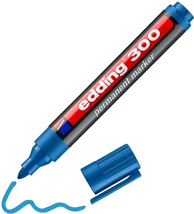 Marker permanent Edding 300 - Albastru deschis