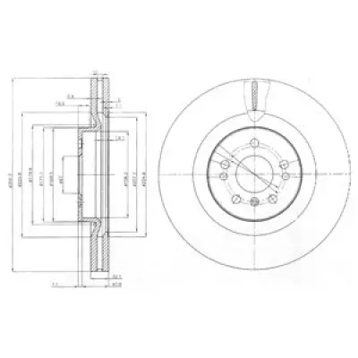 Disc frana DELPHI BG9013