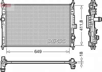 Radiator Motor Potrivit Citroen C4 Grand Picasso Ii, C4 Picasso Ii, C5 Aircross, Jumpy, Spacetourer; Peugeot 3008, 308 Ii, 5008 Ii, Expert, Traveller; Toyota Proace 1.2-2.0d