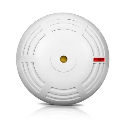 Detector de fum wireless cu sirena Satel Be Wave Fire Detector Pro ASD-250, RF 2000 m, tamper, autonomie 2 ani, mod standalone