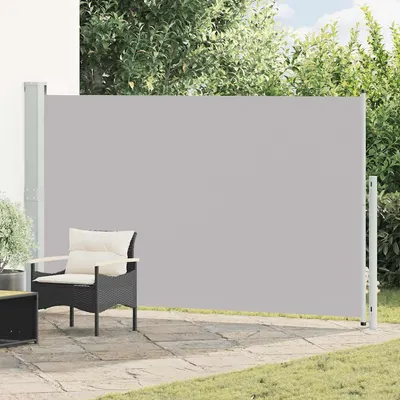 vidaXL Copertină laterală retractabilă de terasă, gri, 180x314 cm
