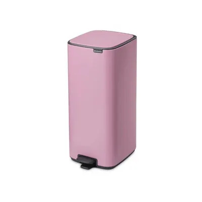 Coș de gunoi roz cu pedală din oțel 30 l Bo – Brabantia