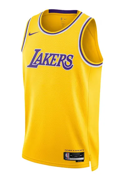 Top cu aspect perforat pentru baschet Lakers - Galben/Violet