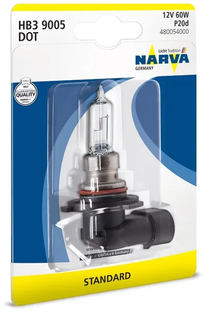 Bec auto NARVA - HB3, 12V, 60W, P20d