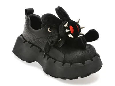 Pantofi sport GRYXX negri, 6895, din piele naturala