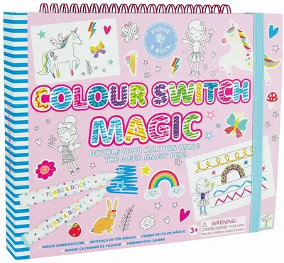 Carte de colorat Floss and Rock Colour Switch Magic - Curcubeu