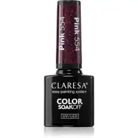Claresa SoakOff UV/LED Color Warm Feelings lac de unghii sub forma de gel culoare Pink 554 5 g