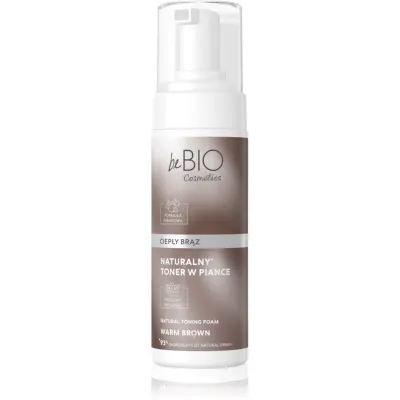 beBIO Natural Foam Toner Warm Brown spuma tonica pentru păr 120 ml
