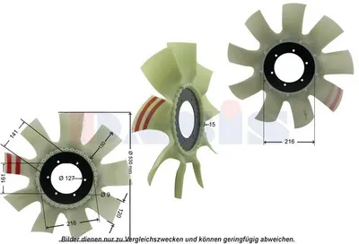 Ventilator radiator (diameter 530 mm, numar lame 9) potrivit FENDT 714 FAVORIT, 815 VARIO, 817 VARIO, 818 FAVORIT