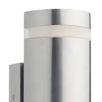 Aplica Wessex Outdoor 2 Light Wall Light Stainless Steel LED IP44