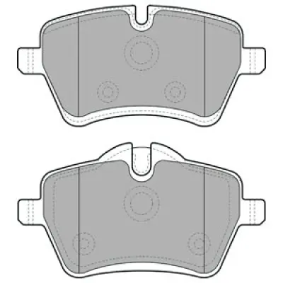 Set placute frana, frana disc DELPHI LP1985