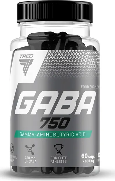 GABA, 750 mg, 60 capsule, Trec Nutrition