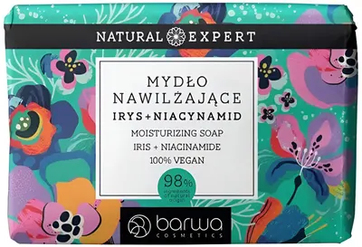 Barwa Natural Expert Săpun natural hidratant cu iris și niacinamidă, 100 g