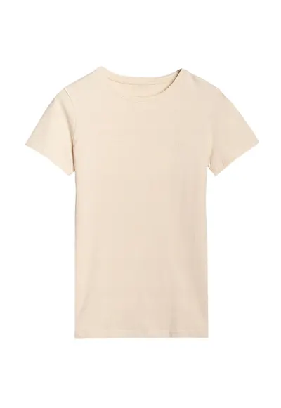 Tricou dama WSS25TTSHF2351-083S - Bumbac - Bej
