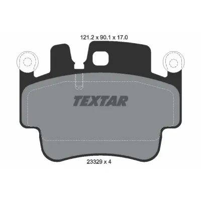 Set placute frana, frana disc TEXTAR 2332902