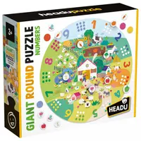 Puzzle mare rotund Headu - Numere