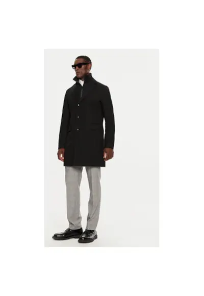 Palton barbati - 304237560 - Lana/Poliester - Negru - Negru