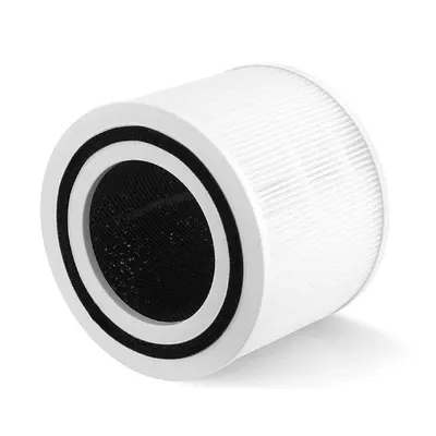 Filtru PAA-home compatibil cu purificatoarele de aer LEVOIT Core 300S, Core 300S-RF, 3 straturi: filtrul preliminar din nylon, filtrul true HEPA si fi