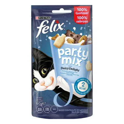 Recompense pentru pisici Purina Felix Party Mix Dairy Delight, 60 g 60g