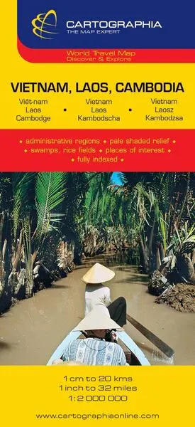 Hartă rutieră Vietnam, Laos, Cambodia - Paperback - ***