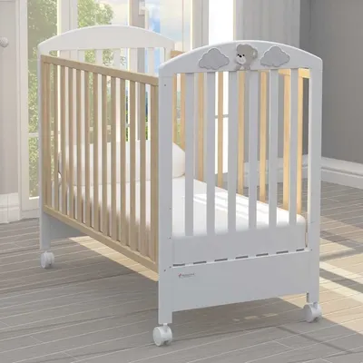 Pătuț pentru bebeluși Bambino Casa - Jolie, Naturale