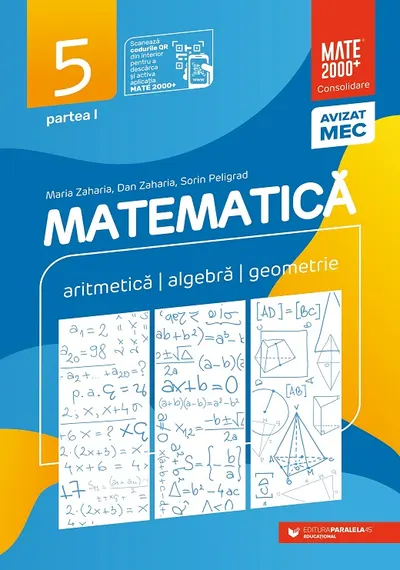 Matematică. Aritmetică, algebră, geometrie. Clasa a V-a. Consolidare. Partea I