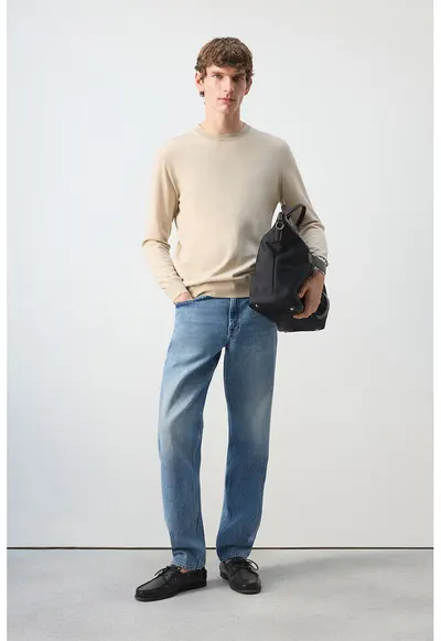 Blugi relaxed fit - Albastru
