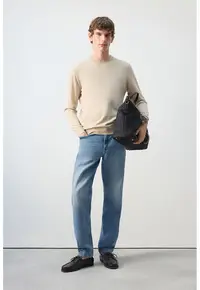 Blugi relaxed fit - Albastru
