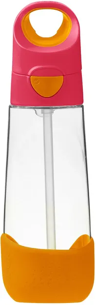 Sticlă de apă cu pai b.box - Strawberry Shake, 600 ml