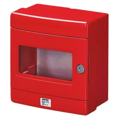 Watertight Enclosure For Emergency System - With Galvanised Metal Back Mounting Plate