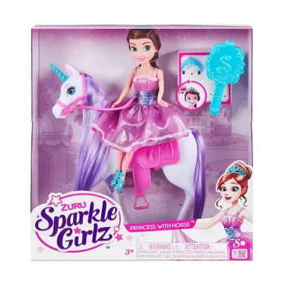 Set de joaca Sparkle Girlz, Papusa cu Unicorn