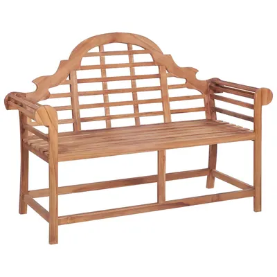 vidaXL Bancă de grădină, 127x58,5x92,5 cm, lemn masiv de tec