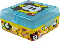 Cutie pătrată pentru mâncare Stor Mickey Mouse - Cu 3 compartimente