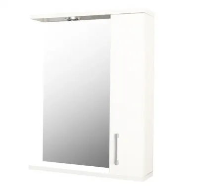 Dulap suspendat baie PROMO cu oglinda, alb, 50x60 cm