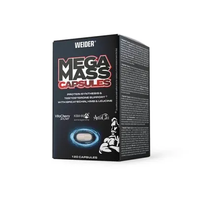 Capsule Mega Mass, WEIDER, 120 capsule, masă musculară