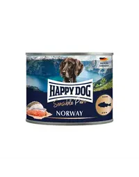 HAPPY DOG Sensible Pure Norway Hrană umedă pentru câini cu pește 200 g