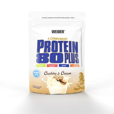 Proteine pudră, Weider Protein 80+, Cookies-Cream, 500g