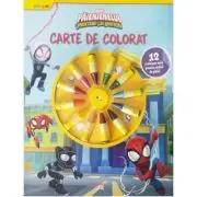 Marvel. Paienjenelul si prietenii lui uimitori. Carte de colorat. 12 creioane mici pentru maini de pitici