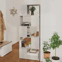 Gossi biblioteca/separator camera, gri beton, 60x24x155 cm