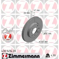 Disc frana ZIMMERMANN 430.1494.20