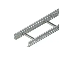 Jgheab trepte scara de cablu 300 mm, cu profile laterale perforate continuu, cu trepte nituite, deschise in sus din profile C cu latimea fantei de 11 mm KL 60.303
