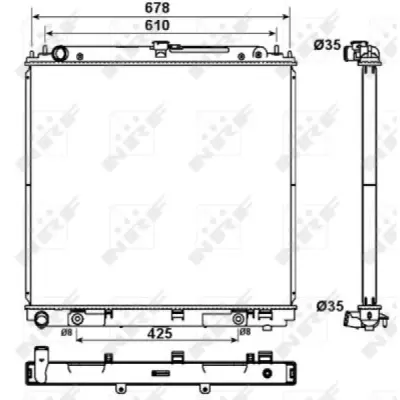 Radiator, racire motor NRF 53179
