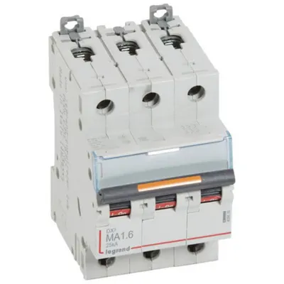 Disjunctor DX³ MA-3P-400V~-1,6A-25kA-magnetic simplu - 3M
