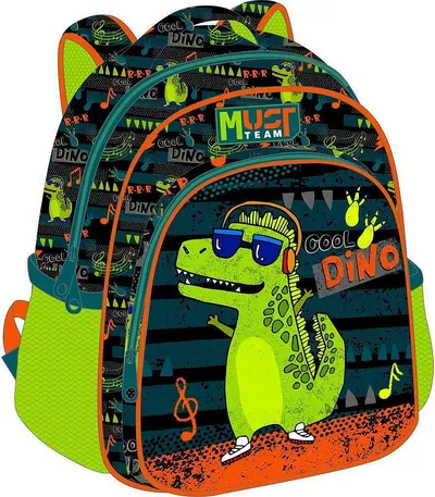 Rucsac pentru grădiniță Must Music Dino - cu 2 fermoare