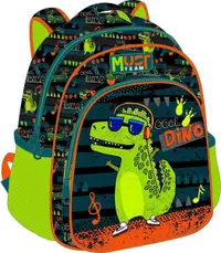 Rucsac pentru grădiniță Must Music Dino - cu 2 fermoare