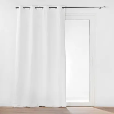 Draperie albă termoizolantă din microfibră 135x260 cm Micropolar – douceur d'intérieur