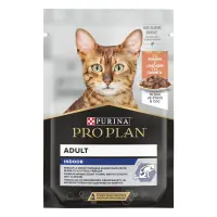 Hrana umeda pentru pisici adulte, Purina Pro Plan Indoor cu Somon in sos, 85 g 85g