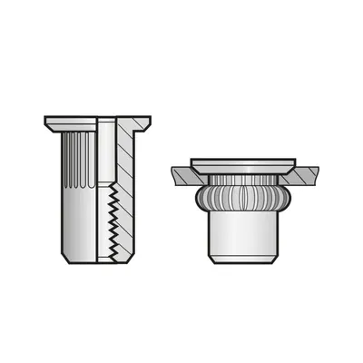 Piulite-nit Ingropate Cap Tesit 90 Inox-M 4 X 12